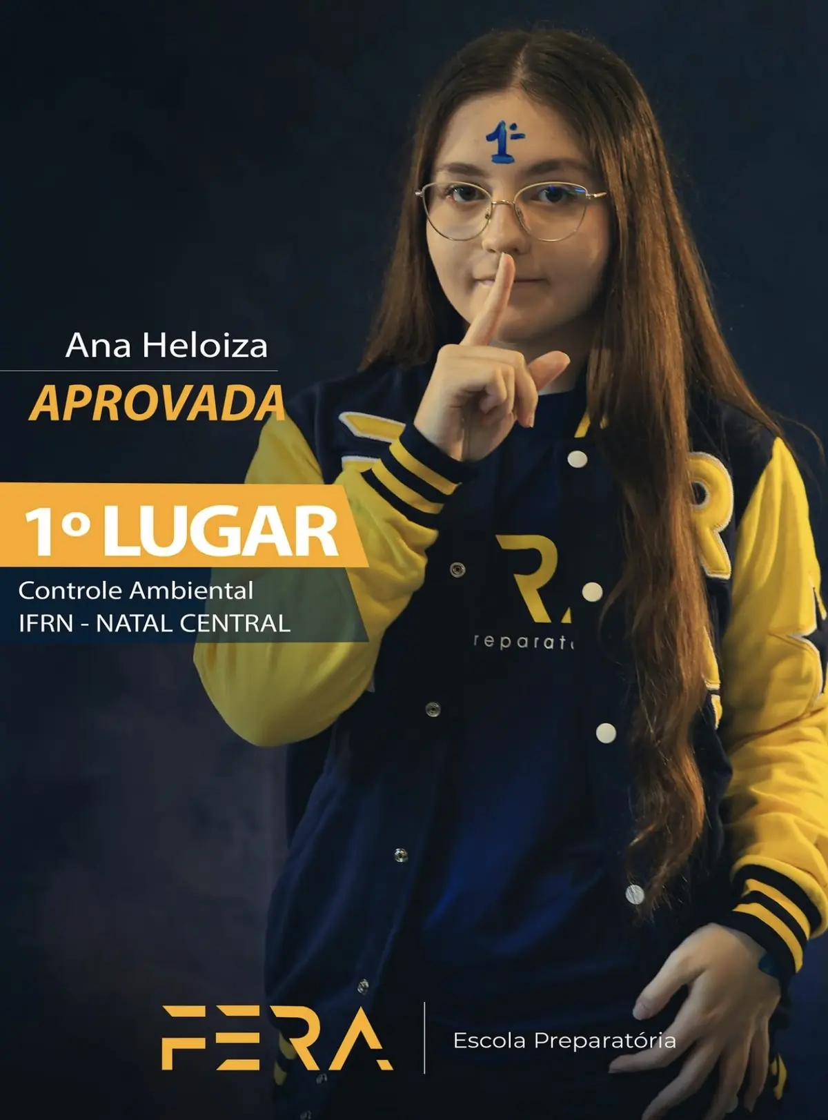 Arte do primeiro lugar de Ana Heloiza em Controle Ambiental no IFRN Natal Central