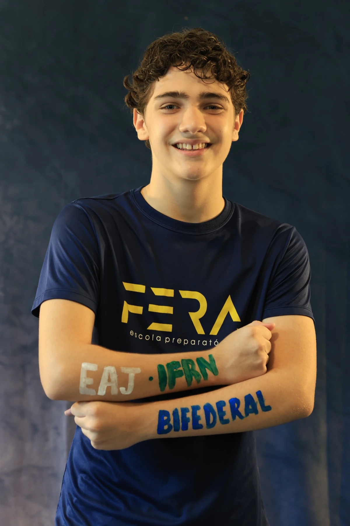 Misael, aluno com aprovações ainda no 7º e no 8º ano