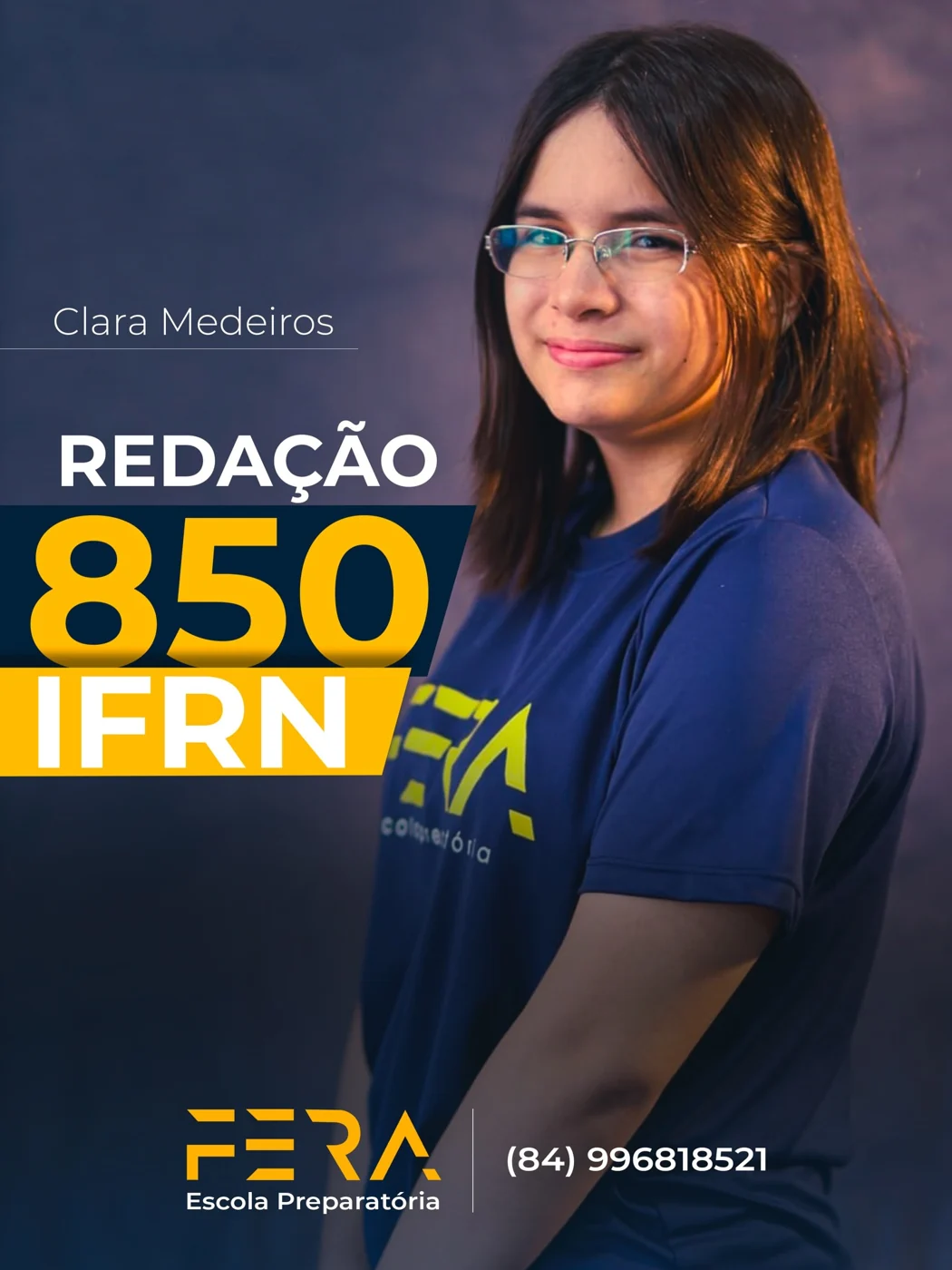 Clara Medeiros — redação 850 · IFRN · 2025